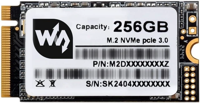 Main image of Waveshare 256GB Solid State Drive, SK M2 NVME 2242, 3D TLC Flash Memory, High-Speed Reading/Writing, More Reliable & Durable-256GB