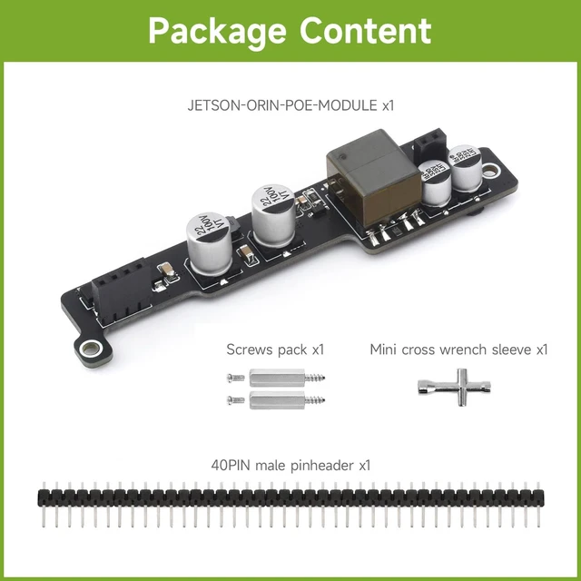 Alt view image 2 of 6 - Waveshare PoE Expansion Board for NV Jetson Orin Nano/NX, Mini Body, More Space Saving