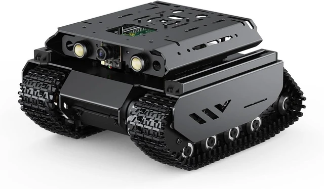 Main image of Waveshare Open-Source Off-Road Tracked AI Robot, Compatible with Raspberry Pi 4B, Dual Controllers, Computer Vision, PI4B-4GB Included