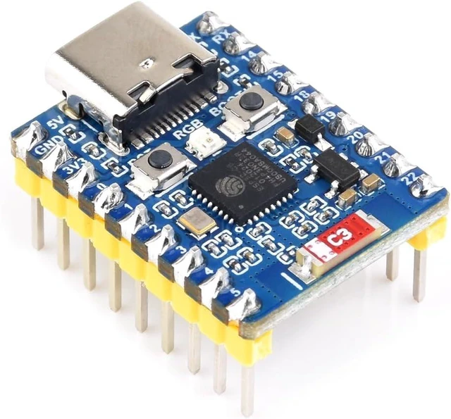 Main image of Waveshare ESP32-C6 Mini Development Board, Based On ESP32-C6FH8, Dual Processors, 160MHz Running Frequency, 2.4GHz WiFi 6 & Bluetooth 5, ESP32 Development Board, with Pre-soldered Header