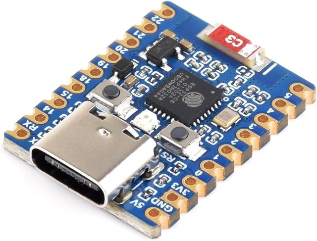 Main image of Waveshare ESP32-C6 Mini Development Board, Based On ESP32-C6FH8, Dual Processors, 160MHz Running Frequency, 2.4GHz WiFi 6 & Bluetooth 5, ESP32 Development Board