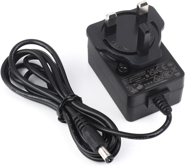 Main image of Waveshare Power Supply, Power Adapter, 12V/1A, DC Jack Output, OD 5.5mm, ID 2.1mm