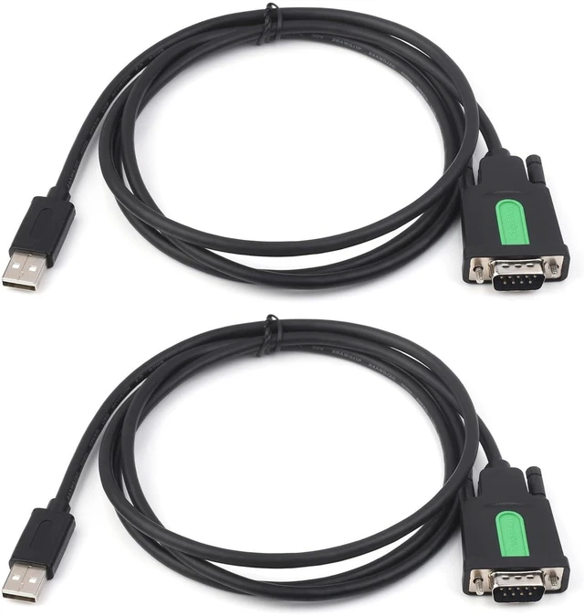 Main image of waveshare 2PCS Industrial USB to RS232 Adapter with Original FT232RL FTDI Chip, Compatible with OS Including Mac OS,Linux,Windows 11/10/8.1/8/7/XP,Length 1.5m, USB-TO-RS232-Male-Cable