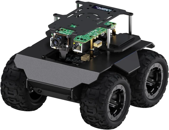 Main image of Waveshare RaspRover Open-Source 4WD AI Robot,Compatible with Raspberry Pi 5, Dual Controllers, Computer Vision, PI5-4GB Included