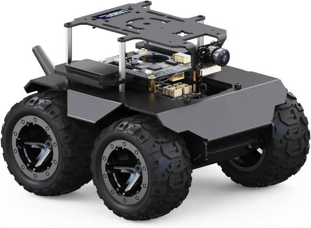 Main image of Waveshare RaspRover Open-Source 4WD AI Robot,Compatible with Raspberry Pi 4B, Dual Controllers, Computer Vision, PI4B-4GB NOT Included
