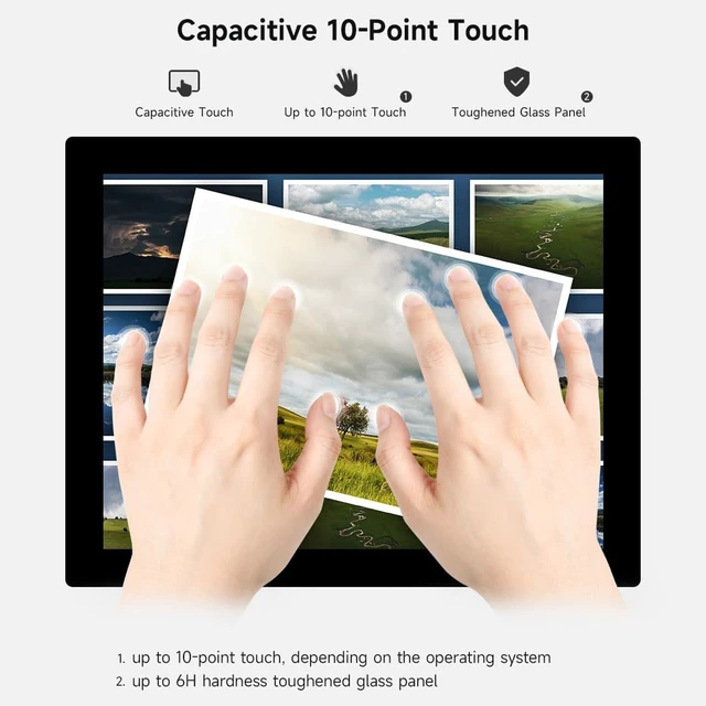 Alt view image 6 of 7 - Waveshare 9.7inch Capacitive Touch Display, Supports All Versions of Raspberry Pi, Compatible with Raspberry Pi 5, 768×1024, Supports Windows 11/10 / 8.1/8 / 7