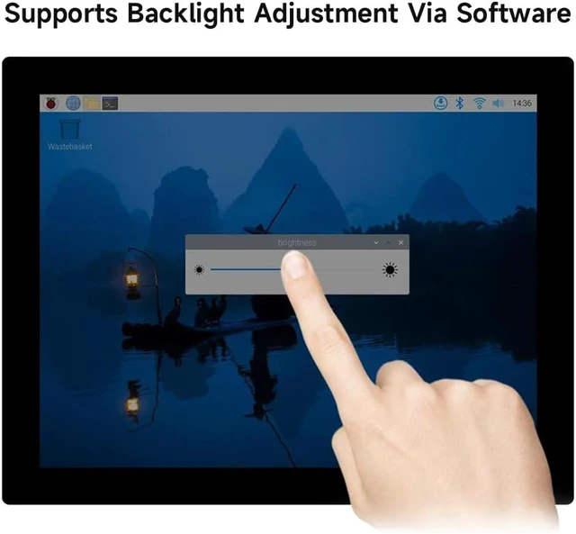 Alt view image 7 of 7 - Waveshare 9.7inch Capacitive Touch Display, Supports All Versions of Raspberry Pi, Compatible with Raspberry Pi 5, 768×1024, Supports Windows 11/10 / 8.1/8 / 7