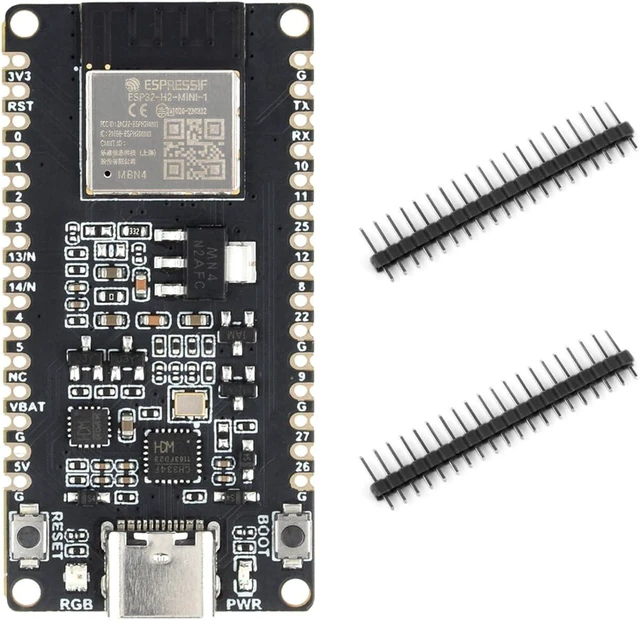 Main image of Waveshare ESP32-H2 Microcontroller, 96MHz Processor, ESP32-H2-MINI-1-N4 Module, Built in 4MB Flash, Supports BLE/Zigbee/Thread Wireless Communication Standard Version