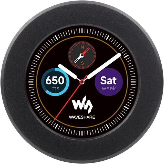 Main image of Waveshare RP2040 MCU Board, with 1.28inch Round LCD, Accelerometer and Gyroscope Sensor, with CNC Metal Case