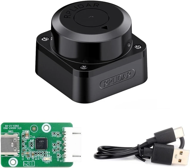 Main image of Waveshare Slamtec RPLIDAR C1 Lidar, 360 Omnidirectional Laser Ranging Sensor, Up to 12m Range, Compact, Easy Integration, ROS/ROS2 Support