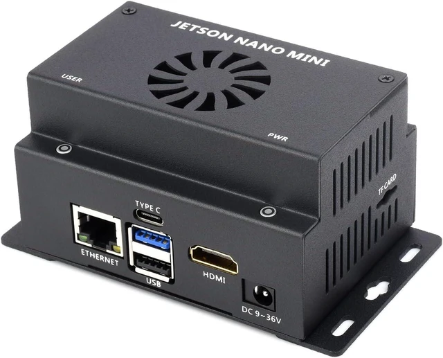 Main image of Waveshare Mini-Computer Based On Jetson Nano Module (NOT Included), Onboard Multiple Peripheral Interfaces, Supports Installing WiFi Or 4G Module, Metal Case