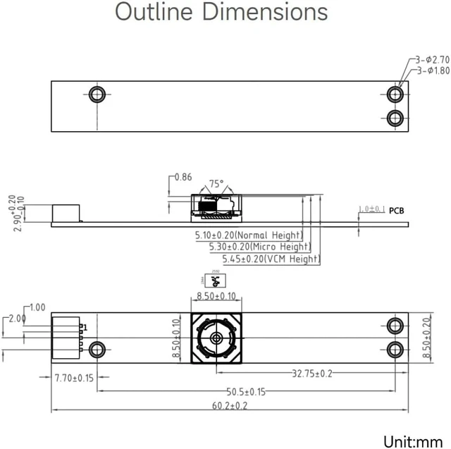 Alt view image 6 of 6 - waveshare OV5693 5MP USB Camera (B), Compatible with Raspberry Pi 5 and Jetson Nano Series Board, Fixed-Focus, Auto Focusing