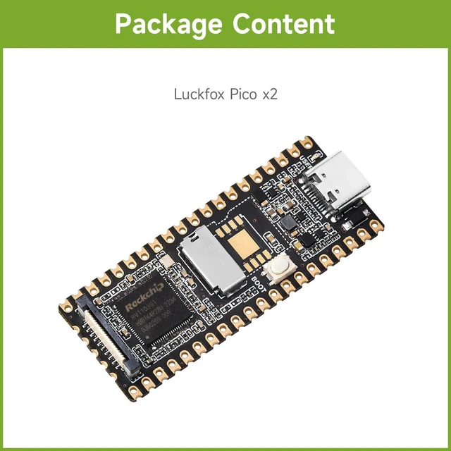Alt view image 2 of 7 - 2PCS Waveshare Luckfox Pico RV1103 Linux Micro Development Board, Integrates ARM Cortex-A7/RISC-V MCU/NPU/ISP Processors