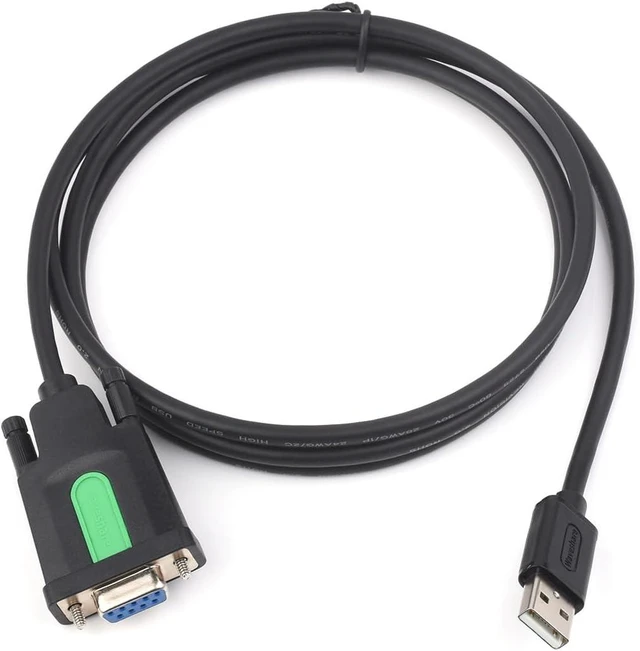 Main image of waveshare Industrial USB to RS232 Adapter with Original FT232RNL FTDI Chip, USB Type A to RS232 Female DB9 (9 Pin) Serial Converter Cable for Cashier Register, Modem, Scanner, Digital Cameras, 1.5m
