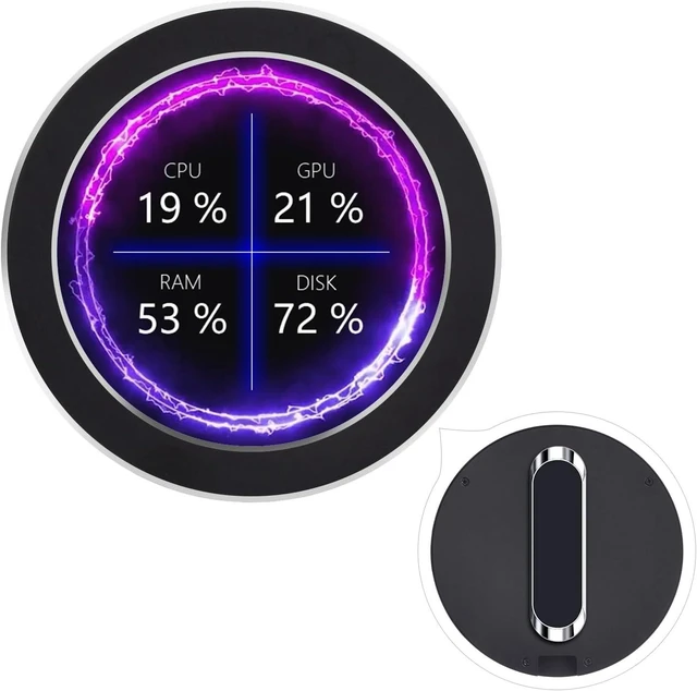 Main image of waveshare 2.8inch Round LCD Display, CPU/GPU Cooler, Black