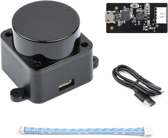 Main image of Waveshare D500 Developer Kit, DTOF Laser Ranging Sensor, 360° Omni-Directional Lidar, UART Bus