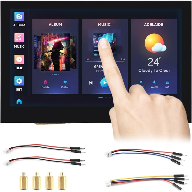 Main image of Waveshare ESP32-S3 4.3inch Capacitive Touch Display Development Board, 800×480, 5-Point Touch, 32-Bit LX7 Dual-Core Processor, Up to 240MHz Frequency, with Onboard Antenna