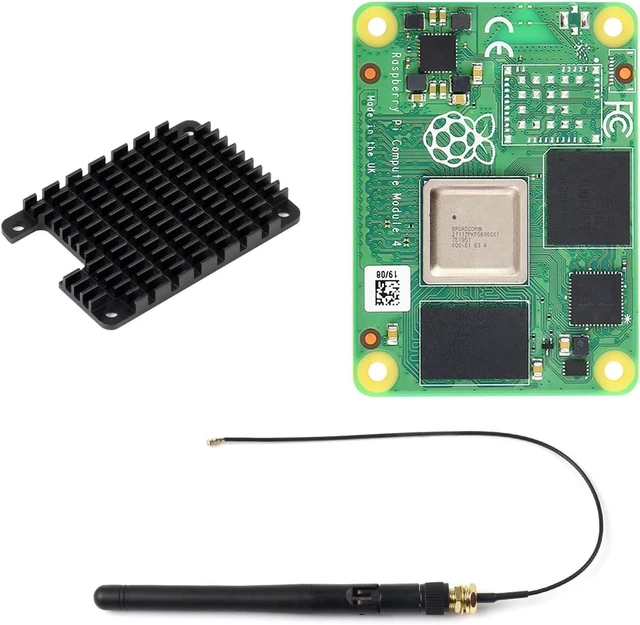 Main image of Waveshare CM4 Series, Comes with Ofiicial CM4002008, Antenna and Heatsink | Compatible with Raspberry Pi Compute Module 4, without Wireless / 2GB RAM / 8GB eMMC FLASH, High speed, large RAM, low power
