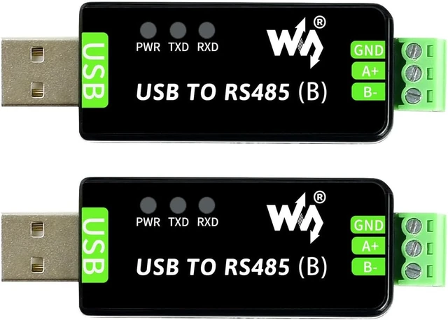 Main image of waveshare 2PCS Industrial USB to RS485 Bidirectional Converter Onboard Original CH343G Multi-Protection Circuits