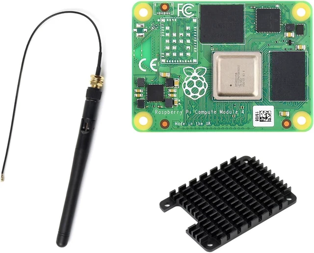 Main image of CM4 Series, Comes with Ofiicial CM4001016, Antenna and Heatsink | Compatible with Raspberry Pi Compute Module 4