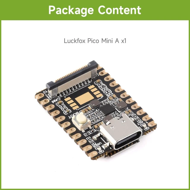 Alt view image 2 of 7 - Waveshare Luckfox Pico Mini RV1103 Linux Micro Development Board, Integrates ARM Cortex-A7/RISC-V MCU/NPU/ISP Processors Without Flash
