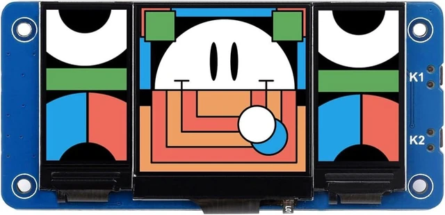 Main image of Waveshare Triple LCD HAT, Onboard 1.3inch IPS LCD Main Screen and Dual 0.96inch IPS LCD Secondary Screens, with 40PIN GPIO Header, Compatible with Raspberry Pi Series Boards