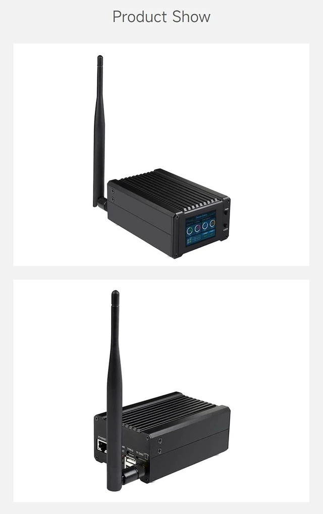 Alt view image 7 of 7 - Waveshare Network Attached Storage(NAS) All-in-One Mini-Computer for Raspberry Pi Compute Module 4, with CM4102032 Included (Assembled)