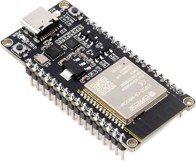 Main image of Waveshare ESP32-C6 Microcontroller, WiFi 6 Development Board, 160MHz Single-Core Processor, ESP32-C6-WROOM-1-N8 Module, Supports USB and UART Development with Pre-soldered Header