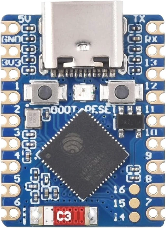 Main image of Waveshare ESP32-C3 Mini Development Board, Based On ESP32-C3FN4 Single-Core Processor, 160MHz Running Frequency, 2.4GHz Wi-Fi & Bluetooth 5