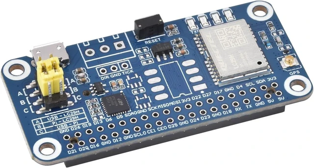 Main image of Waveshare LC29H Series Dual-Band GPS Module for Raspberry Pi, Dual-Band L1+L5 Positioning Technology, Supports RTK Base, Can Establish a Base Station to Transmit Correction Data