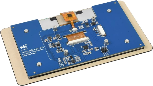 Alt view image 3 of 7 - waveshare 7inch Capacitive Touch IPS Display, 1024 x 600 Resolution, DSI Interface, Supports Up to 5-Point Capacitive Touch