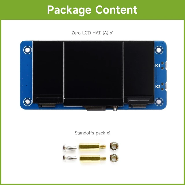 Alt view image 2 of 7 - Waveshare Triple LCD HAT, Onboard 1.3inch IPS LCD Main Screen and Dual 0.96inch IPS LCD Secondary Screens, with 40PIN GPIO Header, Compatible with Raspberry Pi Series Boards
