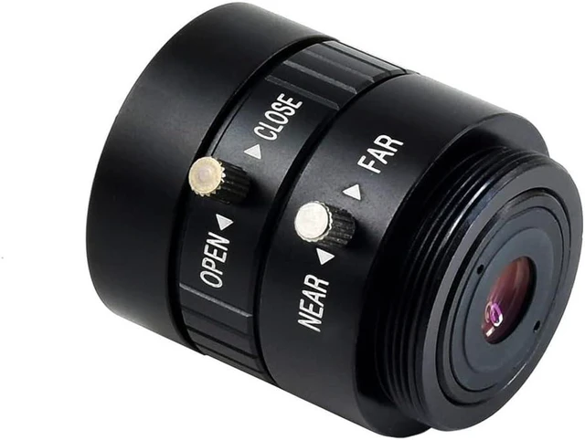 Alt view image 2 of 7 - Waveshare 6mm Wide Angle Lens for Pi, 6mm Focal Length, 63° Field Angle, CS-Mount, Compatible with Raspberry Pi Camera