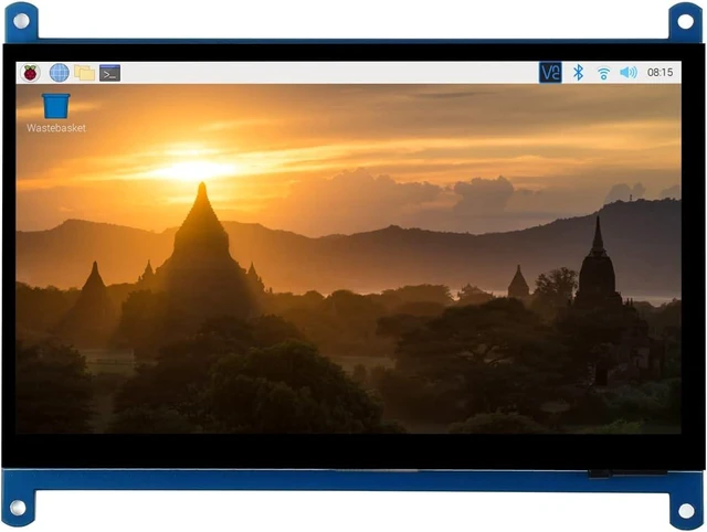 Main image of Waveshare 7 inch HDMI Control Panel Display Capacitive Touch LCD 1024 x 600 Resolution IPS Screen Latest Version Supports All Versions of Raspberry Pi Windows Monitor
