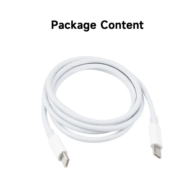 Alt view image 2 of 7 - Type-C to Type-C 100W Fast Charging Data Cable, 1m Cable Length, Supports 5A High Current, Supports Simultaneous Charging and Data Transmission, Built in E-Marker Chip