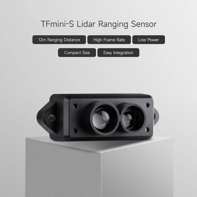Alt view image 3 of 7 - Waveshare TFmini-S Lidar Ranging Sensor, 12m Ranging Distance, Low Power, High Frame Rate, Compact Size and Easy to Integrate