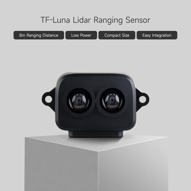 Alt view image 3 of 7 - Waveshare TF-Luna Lidar Ranging Sensor, Compatible with Raspberry Pi 5/4B/3B/Zero/Zero W/Zero 2W/Pico/Pico W/Pico WH, 8m Ranging Distance, Mini Laser Ranging Module, TOF Ranging Principle