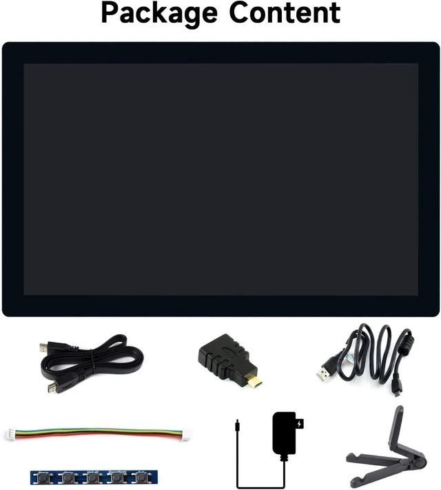 Alt view image 2 of 7 - waveshare 9inch QLED Quantum Dot Display, 1280×720, Compatible with Raspberry Pi 5/4B/3B/Zero/Zero W/Zero 2W/Pico/Pico W/Pico WH, Supports Windows 11/10/8.1/8/7
