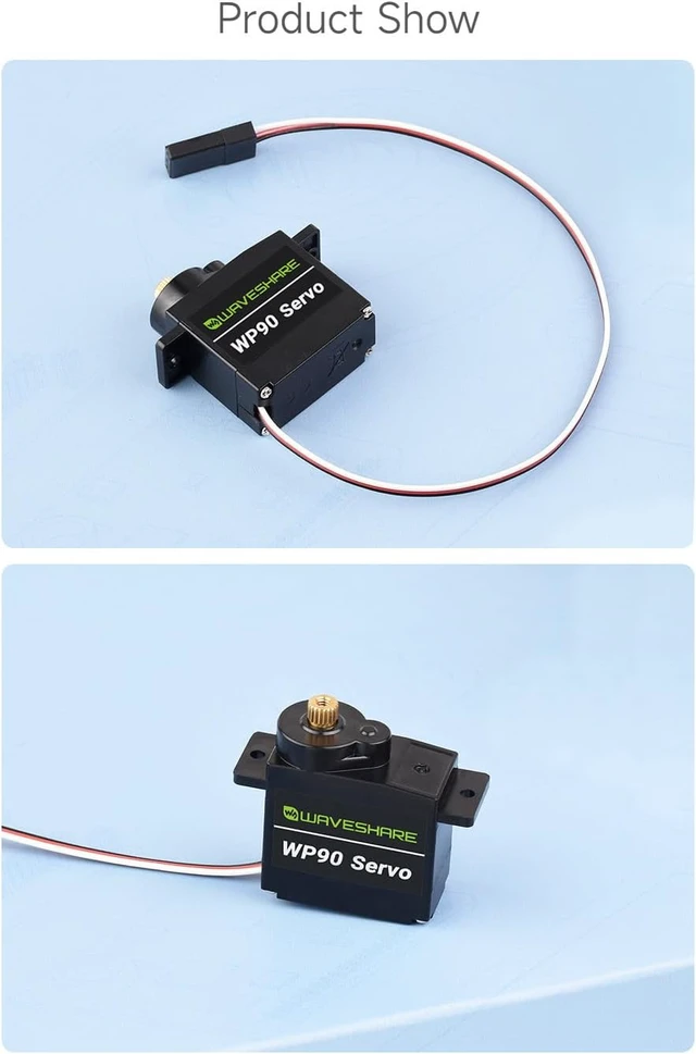 Alt view image 7 of 7 - Waveshare High-Reliability 180° Copper Gear Digital Servo, 2.3kg.Cm Large Torque, Compact Size & Lightweight