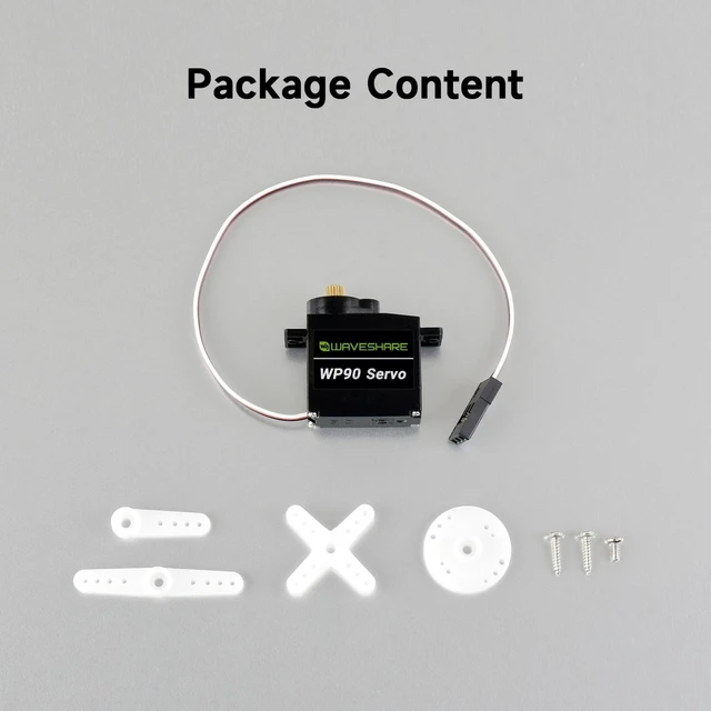 Alt view image 2 of 7 - Waveshare High-Reliability 180° Copper Gear Digital Servo, 2.3kg.Cm Large Torque, Compact Size & Lightweight