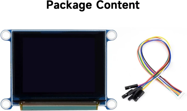 Alt view image 2 of 7 - Waveshare 1.27inch RGB OLED Display Module, 128×96 Resolution, 262K Colors, SPI Interface