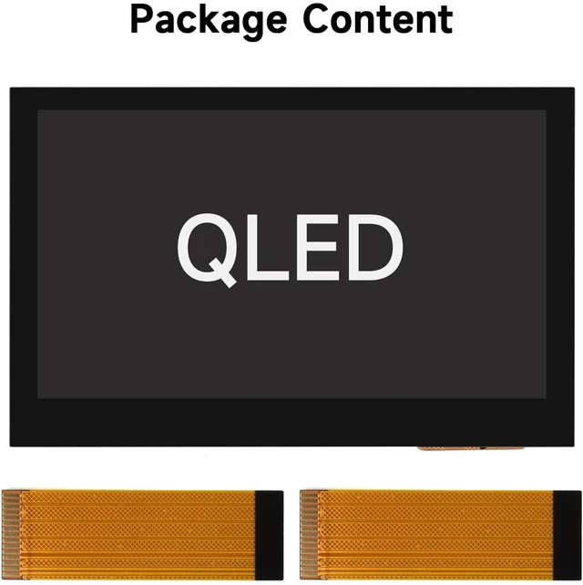 Alt view image 2 of 7 - waveshare 4.3inch DSI Display, 800 × 480 Resolution, QLED Panel, Compatible with Raspberry Pi 4B/3B+/3A+/3B/2B/B+/A+/CM3/3+/4-QLED Display with Touch