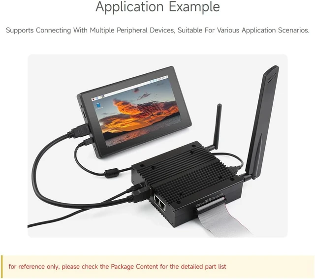 Alt view image 7 of 7 - waveshare NAS Multi-Functional Mini-Computer Designed for Raspberry Pi Compute Module 4 (NOT Included), Network Storage, 4G Network, Metal Case
