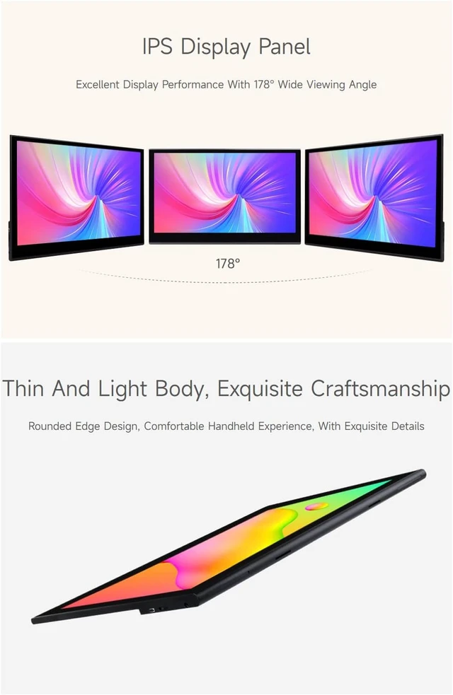 Alt view image 5 of 7 - waveshare 15.6inch QLED Quantum Dot Display, 1920×1080, Compatible with Raspberry Pi 5/4B/3B/Zero/Zero W/Zero 2W/Pico/Pico W/Pico WH, Jetson Nano/ VisionFive2/ PC