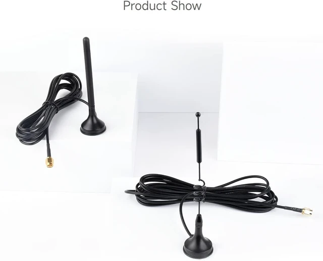 Alt view image 4 of 5 - Waveshare LPWA Outdoor Waterproof Antenna, 5dBi High Gain with Magnetic Base, LoRa Antenna, 4G/3G/2G/LPWA Support,868/915M Version