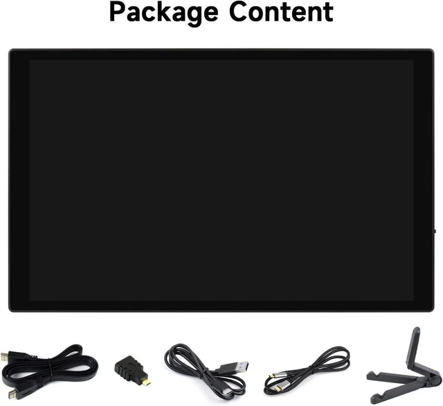 Alt view image 2 of 7 - waveshare 10.1inch Capacitive Touch Display, 1280×800 Resolution, Compatible with Raspberry Pi 5/4B/3B/Zero/Zero W/Zero 2W/Pico/Pico W/Pico WH, Support Jetson Nano, VisionFive2, PC and Smartphone