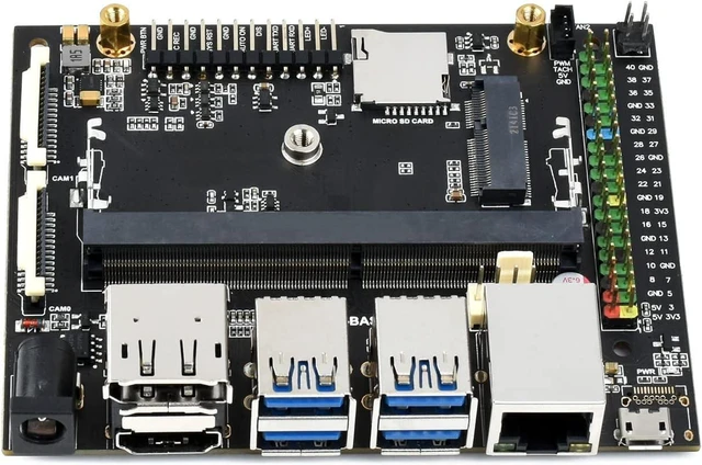 Main image of Waveshare Jetson-IO-Base-A Carrier Board Jetson Nano Development/Expansion Kit Alternative Solution of B01 Kit Compatible with Both Jetson Nano and Jetson Xavier NX Only Carrier Board