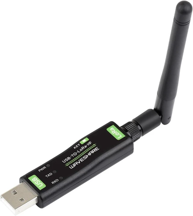 Main image of Waveshare USB to LoRa Data Transfer Module, Based On SX1262, Suitable for Data Acquisition in Industry and Agriculture-TCXO Crystal oscillator