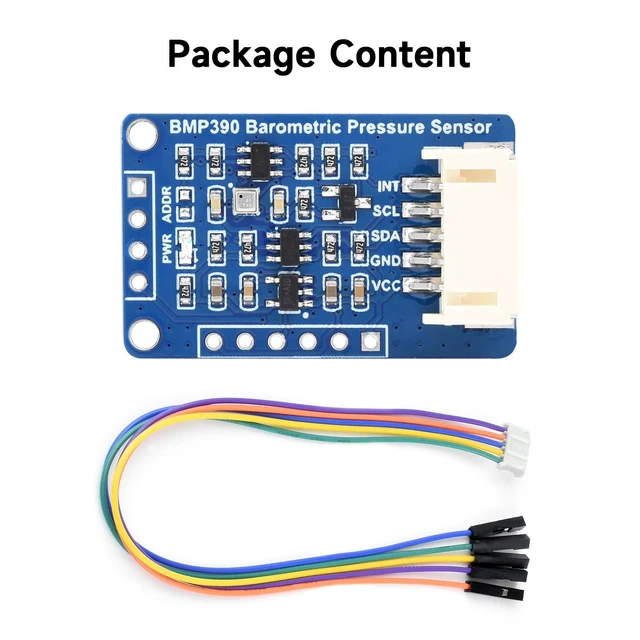 Alt view image 2 of 7 - Waveshare BMP390 High Precision Barometric Pressure Sensor, Barometric Pressure/Altitude/Temperature Measuring
