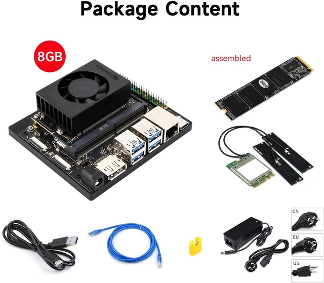 Alt view image 2 of 7 - Waveshare Jetson Orin NX AI Development Kit for Embedded and Edge Systems 8GB Memory Memory Jetson Orin NX Module (5 Items)